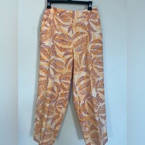 Ella Rafaella Petite Batik Print Cropped Culotte Pants